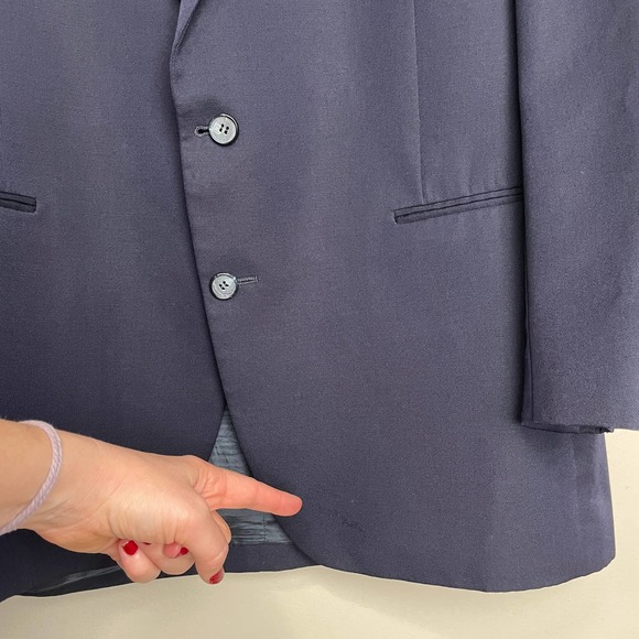 Yves Saint Laurent YSL 100% Wool Two Button Blazer 43R - Picture 6 of 16